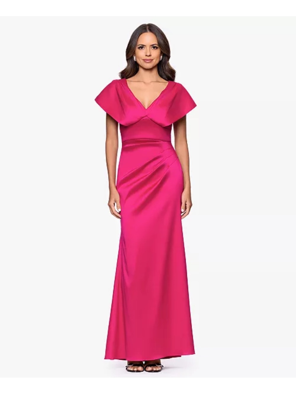 Betsy & Adam V-neck ball gown